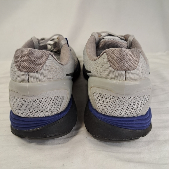 NIKE Gray & Blue Lunarglide 4 Sneakers Youth (big kid) Size 5 - Picture 5 of 9